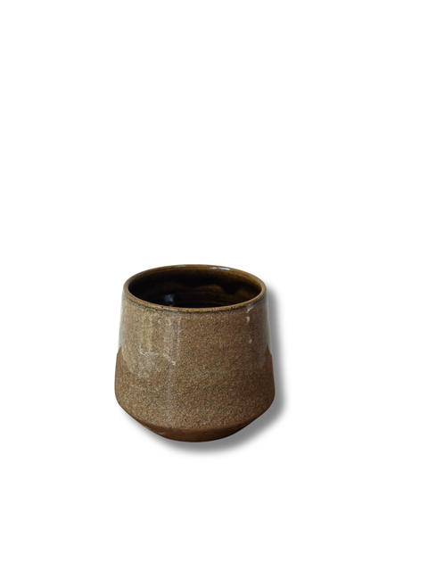 Crackled Brown Tumbler