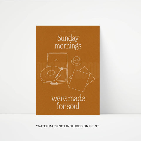 Sunday Mornings Print - KOLAB by Makers Quarter