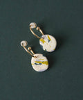 Terrazzo 'The One' Hoop Earrings in Teal, Lilac and Chartreuse - KOLAB by Makers Quarter