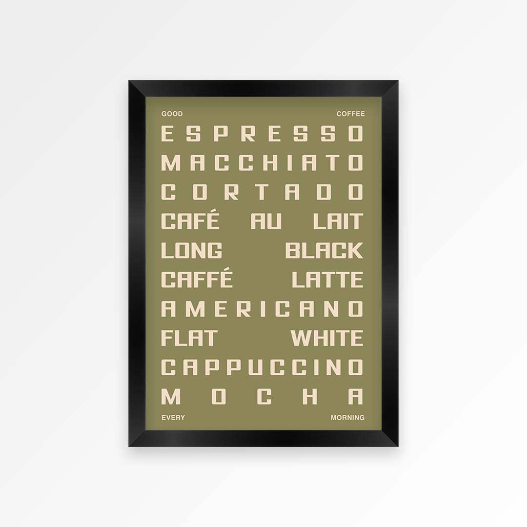 Coffee Guide Print