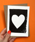 Greeting Card Valentines Card | Heart Card | Riso Card - KOLAB by Makers Quarter