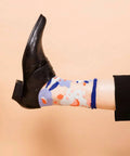 Flower Garden Sheer Socks - Blue - KOLAB by Makers Quarter