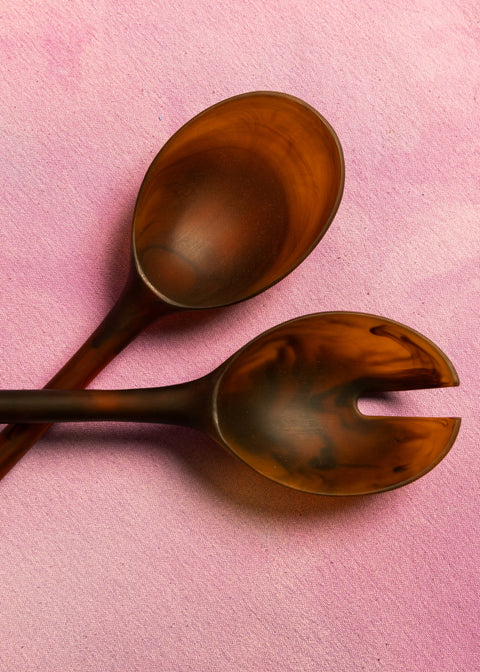 NEW Salad Servers - Amber Set - KOLAB by Makers Quarter