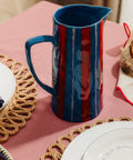 Light Blue/ Red Jug - KOLAB by Makers Quarter