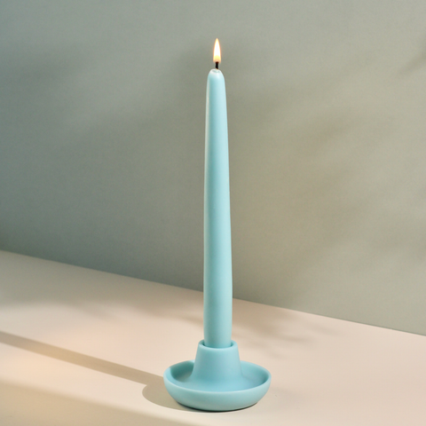 Pastel Handmade Beeswax & Soy Standing Taper Candles