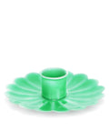 Enamel Flat Flower Candle Holder - Green - KOLAB by Makers Quarter