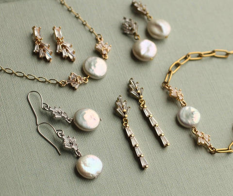 Abalone Pearl Fan Earrings