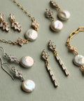 Champagne Crystal Teardrop Earrings - KOLAB by Makers Quarter