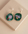 Puddle Hoop Earrings in Teal - KOLAB by Makers Quarter