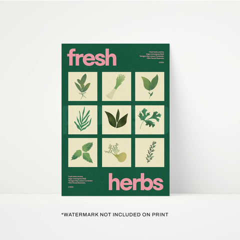 Fresh Herbs Print - KOLAB by Makers Quarter