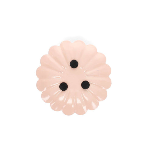 Enamel Flat Flower Candle Holder - Pink