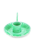 Enamel Chamberstick Candle Holder - Green - KOLAB by Makers Quarter