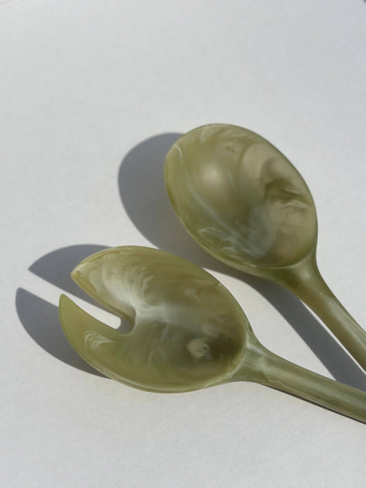 Salad Servers - Olive Set