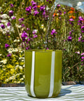 Atina Glassware - Olive & White - KOLAB by Makers Quarter