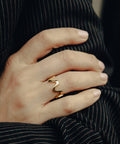 Gold Wave Ring, Waterproof - KOLAB by Makers Quarter