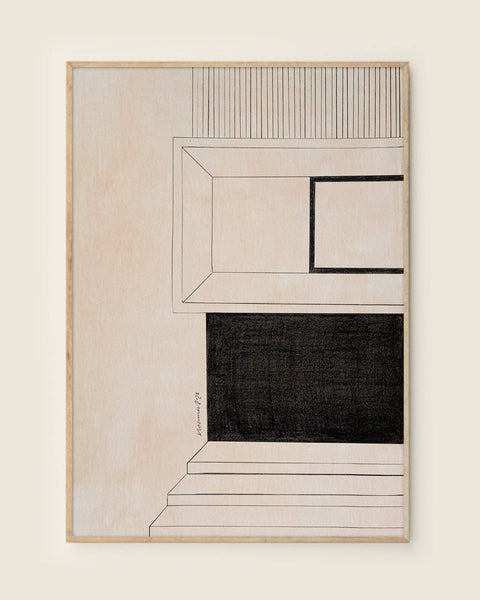 Modernist Pencil Study Art Print - KOLAB by Makers Quarter