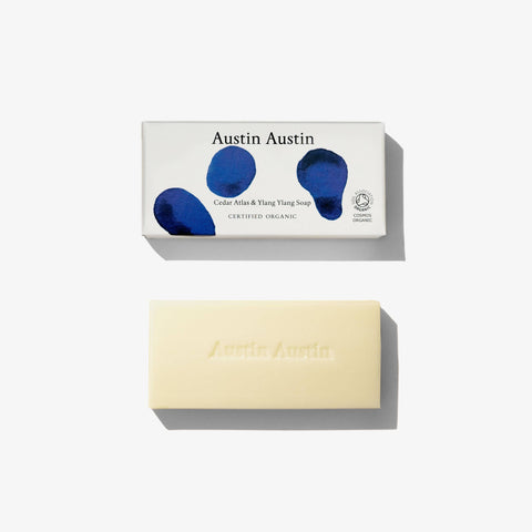 Cedar & Ylang Ylang Soap Bar and Soap Dish