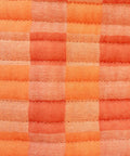 Cotton Wash Bag in Apricot Checkerboard - KOLAB by Makers Quarter