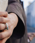 Silver Raised Fluid Ring, Waterproof - KOLAB by Makers Quarter