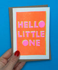 Greeting Card New Baby | New Baby Card | Hello Little One - KOLAB by Makers Quarter
