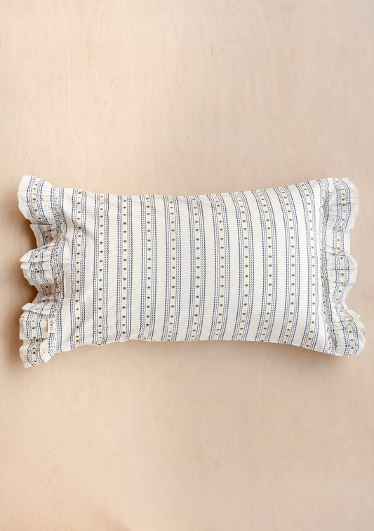 Pair of Cotton Pillowcases in Navy Ditsy Floral