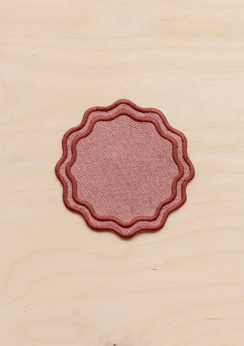 Cotton Coaster Set of 2 in Rose - KOLAB by Makers Quarter