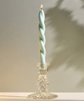 Soft Pastel Handmade Beeswax & Soy Blend Spiral Twist Candle - KOLAB by Makers Quarter