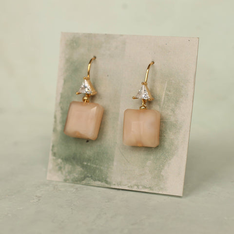 Cobalt Blue Vintage Glass Earrings