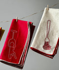Linen Blend Napkins - Spaghetti (Set of 2) - KOLAB by Makers Quarter