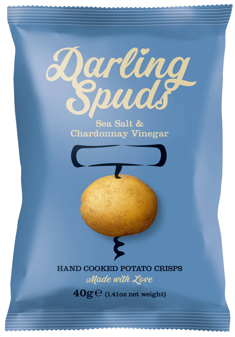Darling Spuds Sea salt & Chardonnay Vinegar 40g hand cooked