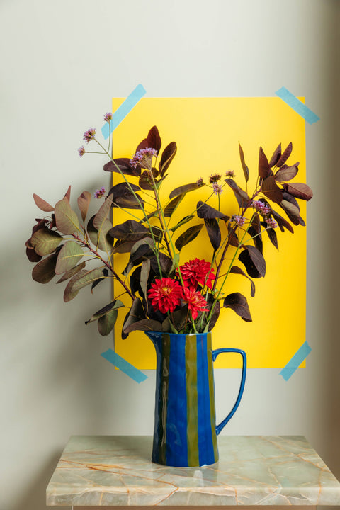 Blue/Green Jug - KOLAB by Makers Quarter
