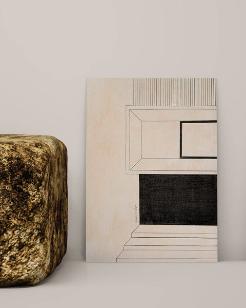 Modernist Pencil Study Art Print - KOLAB by Makers Quarter