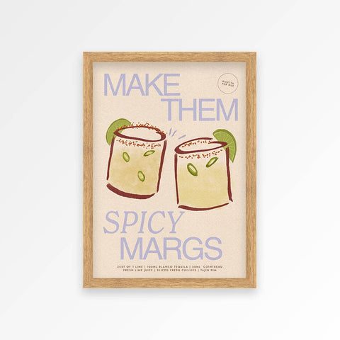 Spicy Marg Print - KOLAB by Makers Quarter