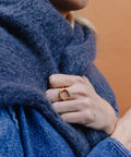 Gold Irregular Oval Ring, Waterproof - KOLAB by Makers Quarter