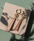 Power Drop Hoop Earrings - KOLAB by Makers Quarter