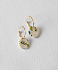 Terrazzo 'The One' Hoop Earrings in Teal, Lilac and Chartreuse - KOLAB by Makers Quarter