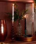 Glass Taper Candle Holder - Champagne - KOLAB by Makers Quarter