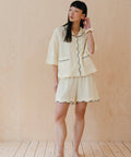 Cotton Pyjamas in Buttermilk - KOLAB by Makers Quarter