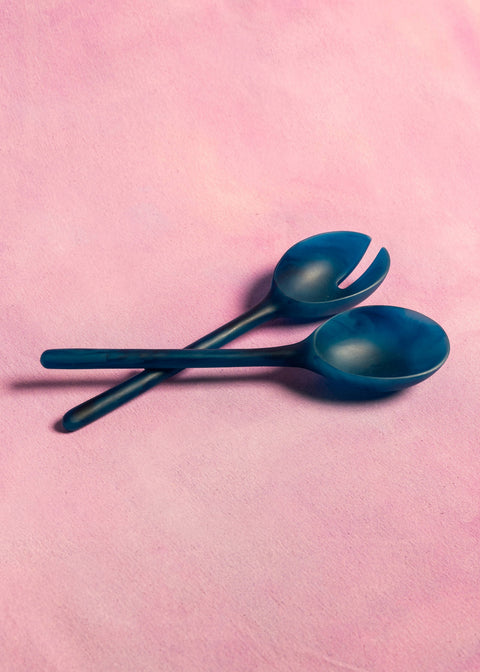 NEW Salad Servers - Blue Set - KOLAB by Makers Quarter