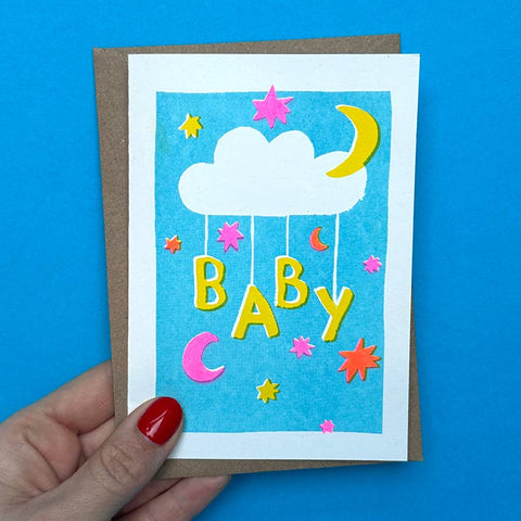 Greeting Card New Baby | Cute New Baby Card - KOLAB by Makers Quarter