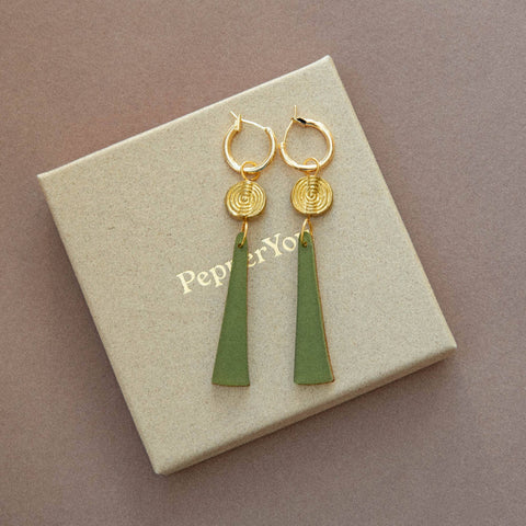 Power Drop Hoop Earrings - KOLAB by Makers Quarter