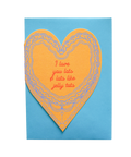 I love you lots like jelly tots cake heart card - KOLAB by Makers Quarter