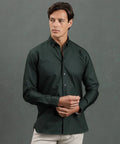 Green Oxford Button-Down with Yellow Flora Accents - KOLAB by Makers Quarter