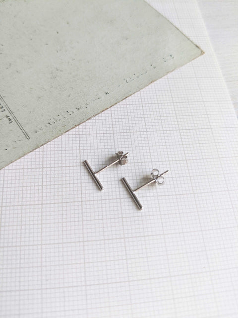 Sterling Silver Stick Studs
