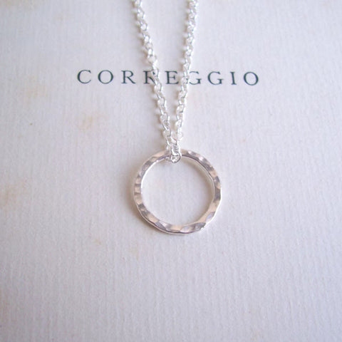 Sterling Silver Circle necklace - KOLAB by Makers Quarter